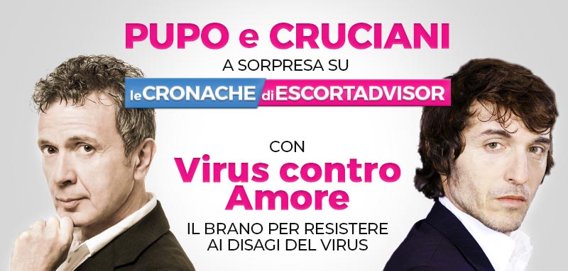 Pupo e Cruciani su “Le cronache di Escort Advisor” con una canzone per gli amanti del sesso